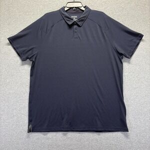 Rhone Shirt Mens 2XL Blue Polo Short Sleeve Delta Pique Performance Stretch